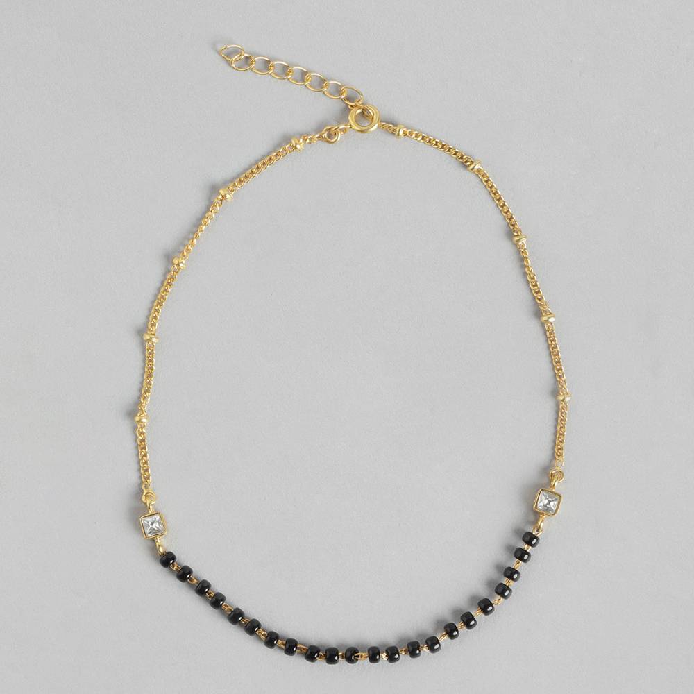 Silver 92.5 Gold Plated Anklet : Silver 92.5 Gold Plated Anklet : Silver 92.5 Gold Plated Anklet : U080SO04LA0321