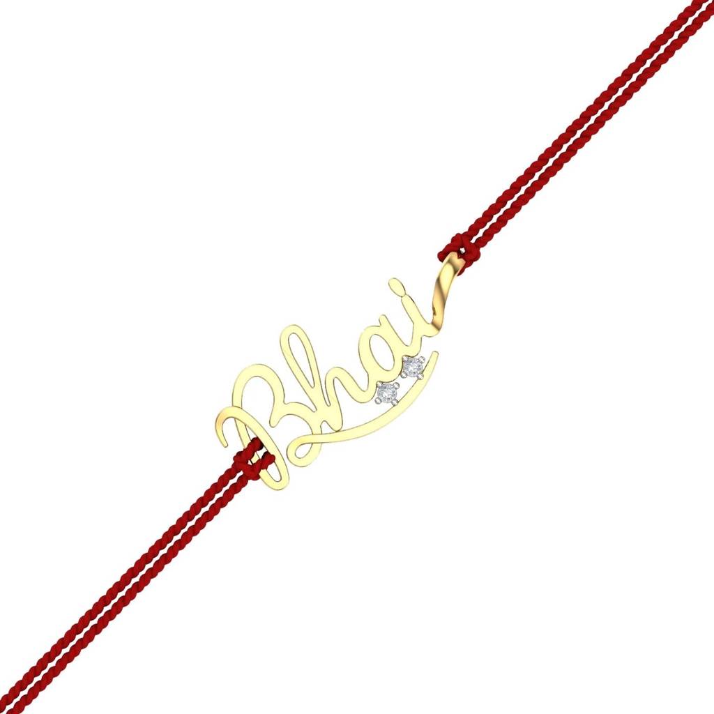 9K Yellow Gold Bhai Rakhi Cum Pendant : RA2010_9K