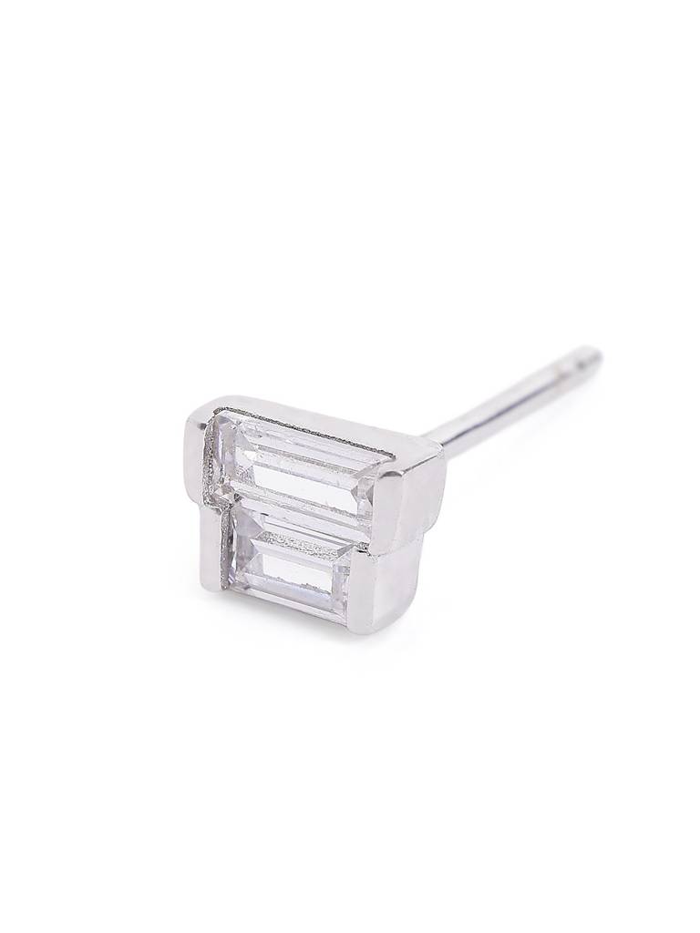Silver Urban Bar Studs : WER00056