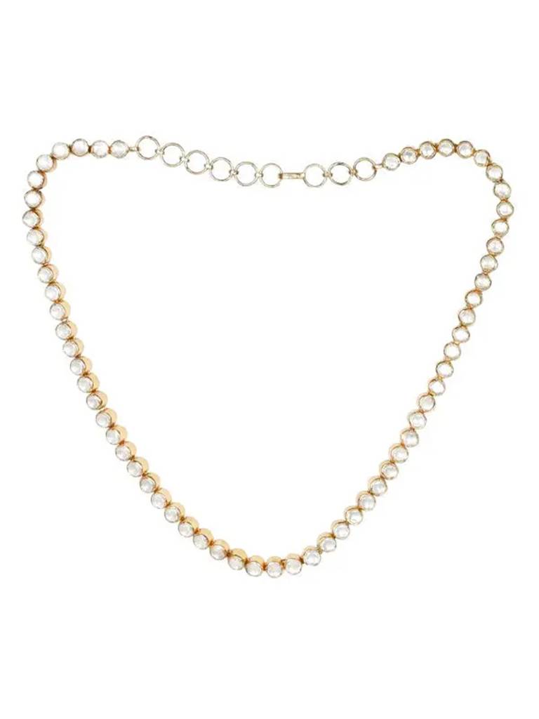 Elegant Single Strand Jadau Necklace : U100SG025N0127