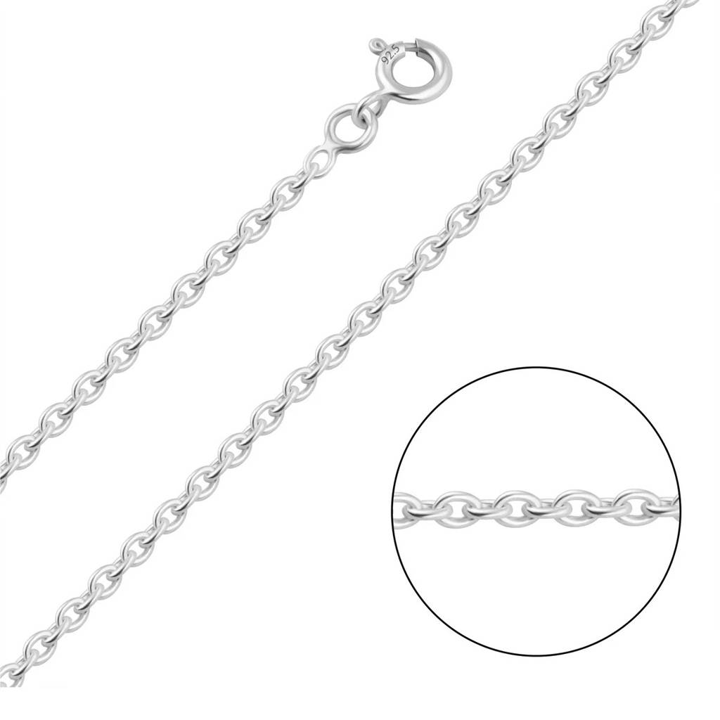 925 Sterling Silver Chain | Unbreakable | 20Inches | Unisex| 925 Stamped : CH018_20