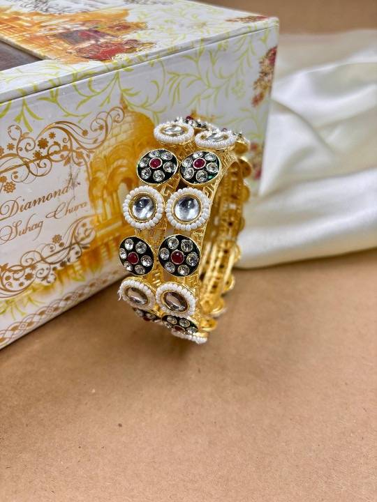 Traditional Meenakari Bangles Set For Women | Bridal & Festive Jewelry : HB-10-24