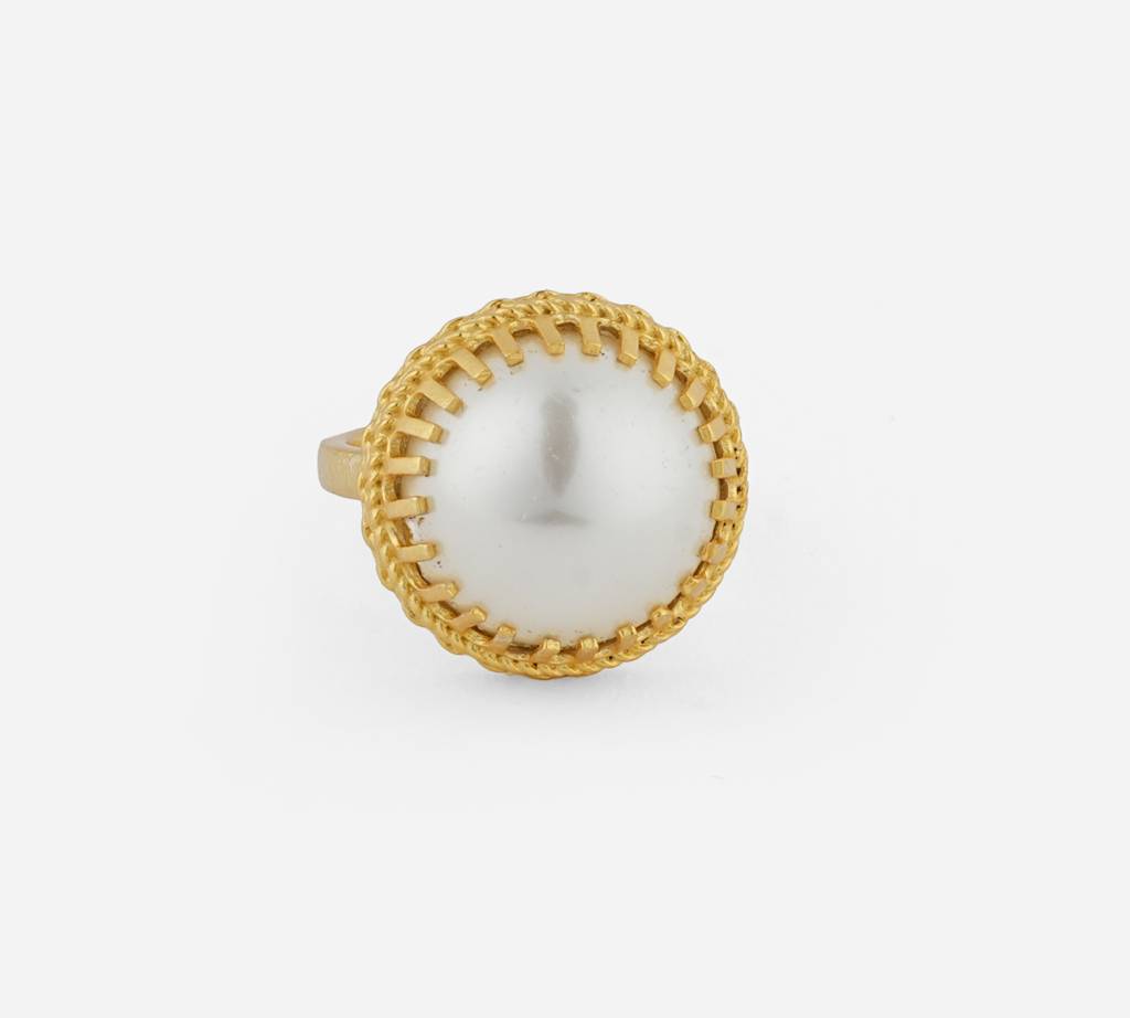Victorian Pearl Ring : PRMBR02