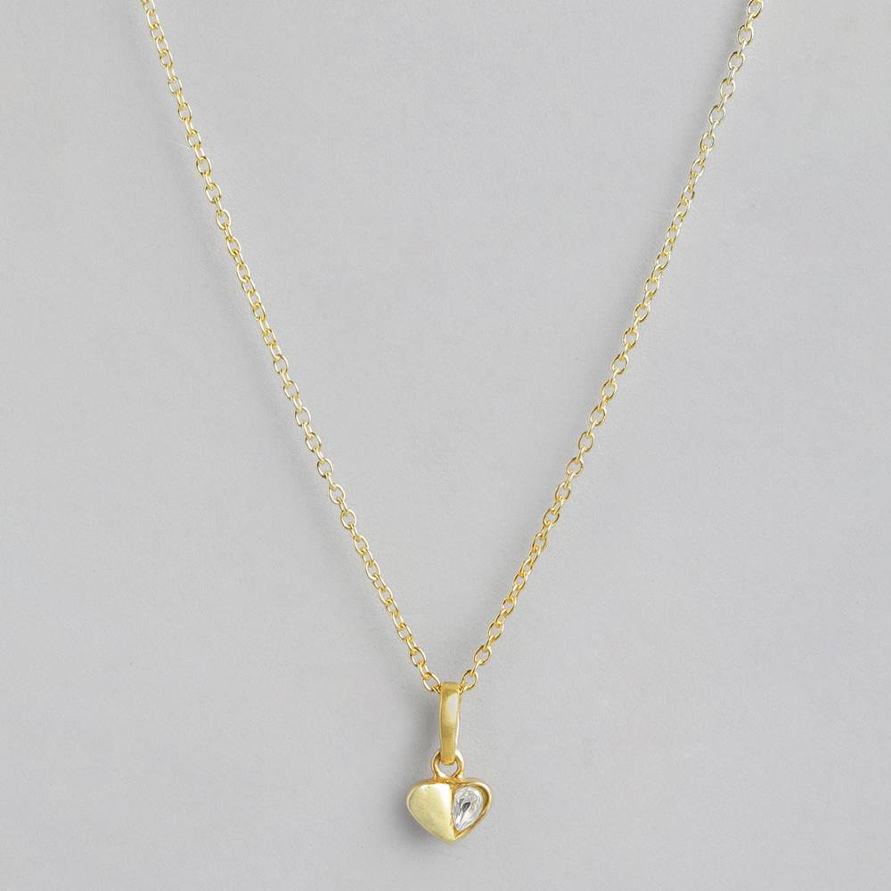 92.5 Silver Kundan Heart Necklace : 92.5 Silver Kundan Heart Necklace : 92.5 Silver Kundan Heart Necklace : U100SO005MY0