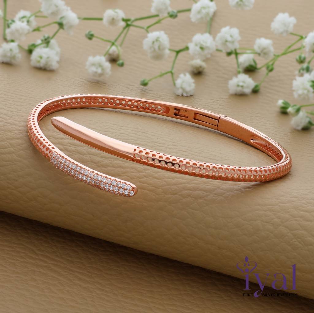 Elegant 925 Silver Kada : KA-11