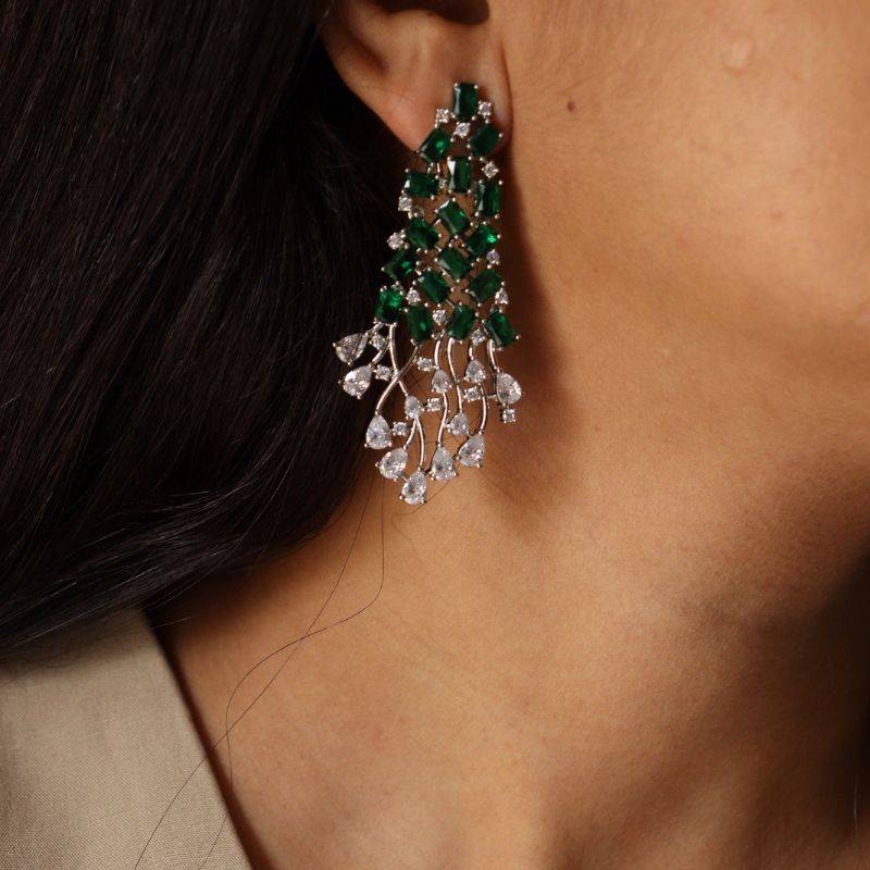 Tangled Emerald Earrings : BJER0118