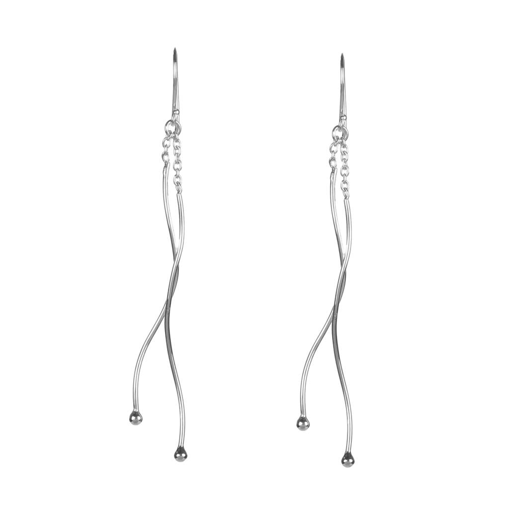 925 Sterling Silver Plain Silver Earrings For Women | Authentic Silver Jewelry | Handcrafted Elegant Gift : FU-0765