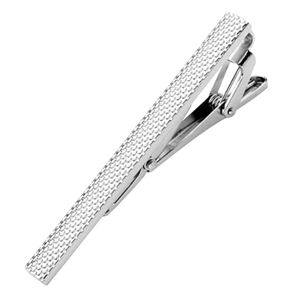 316L Stainless Steel Simple Classic Neck Tie Bar Clasp Clip For Men Boys Corporate Business Gift : PX9T01S