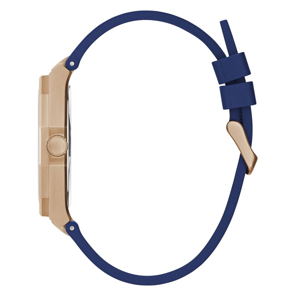 Guess Round 42Mm Blue Dial Analog Men Watch - Gw0663G3 : GW0663G3