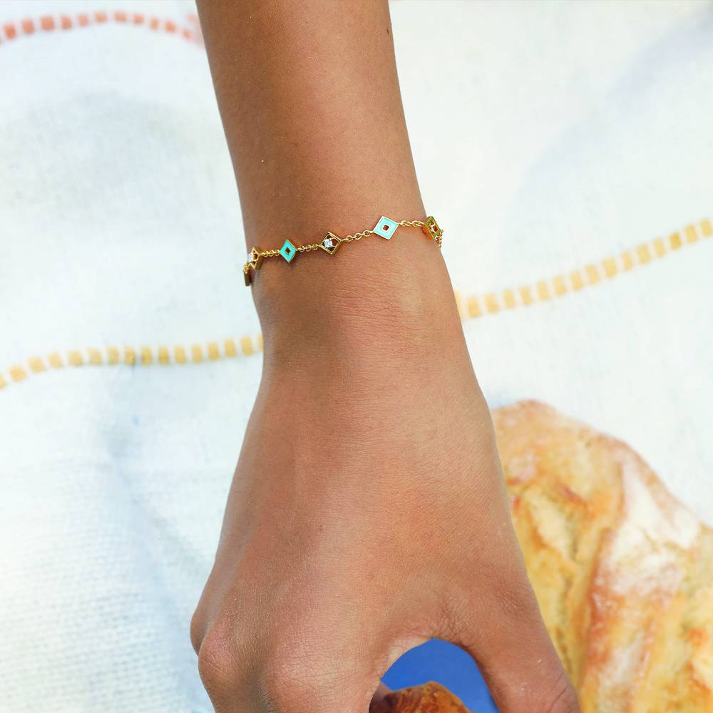 Frosted Serenity - Lab Diamond Snowflakes Bracelet : LLBR0110