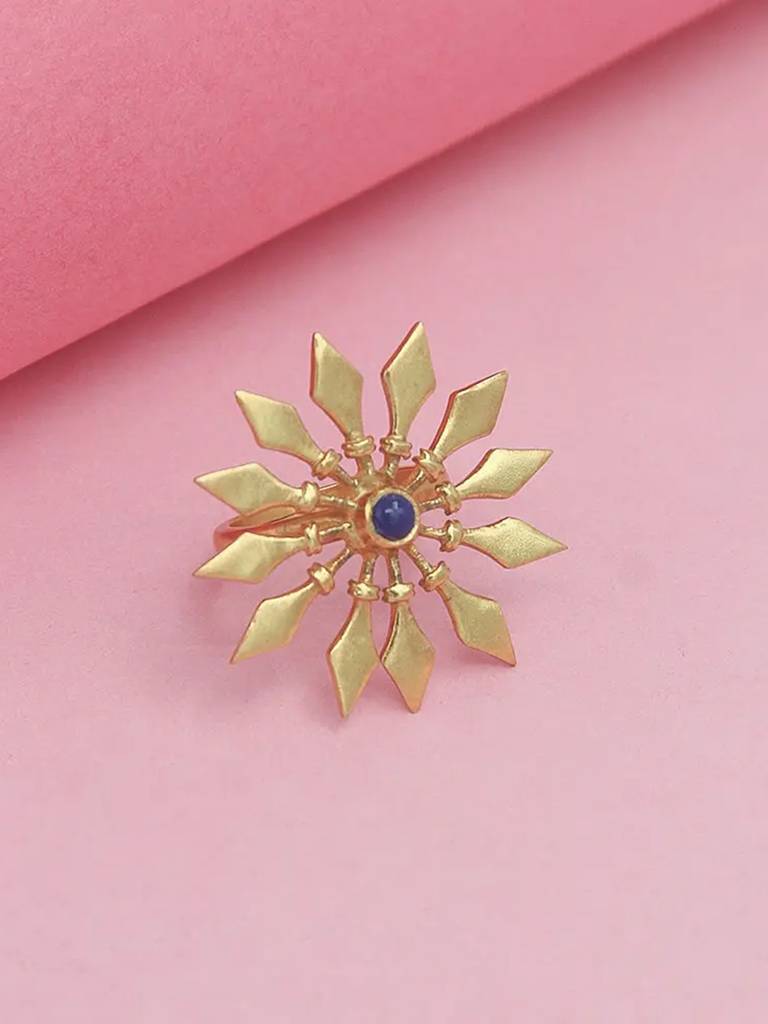 Silver 92.5 Sudarshan Chakra Ring : U080SO08R0199