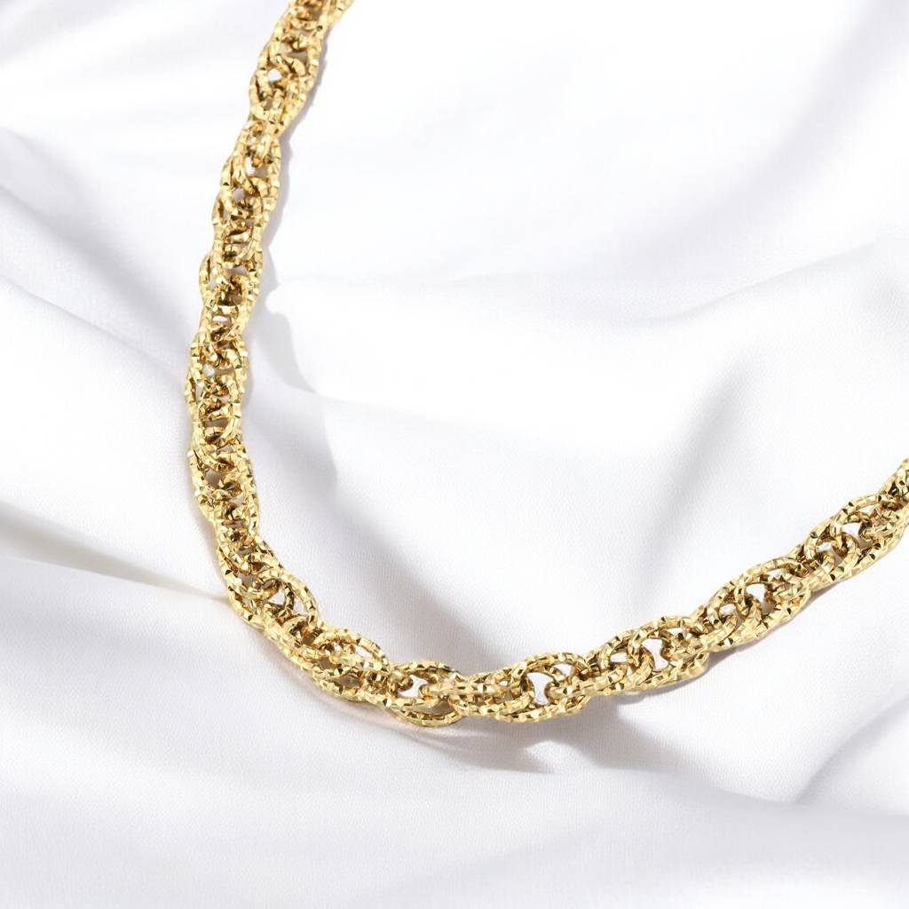 Mesh Gold Chain : MeshGoldChain-CL-NK-CG-02