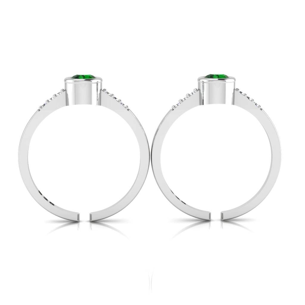 Iski Uski 925 Sterling Silver Classy Toe Rings