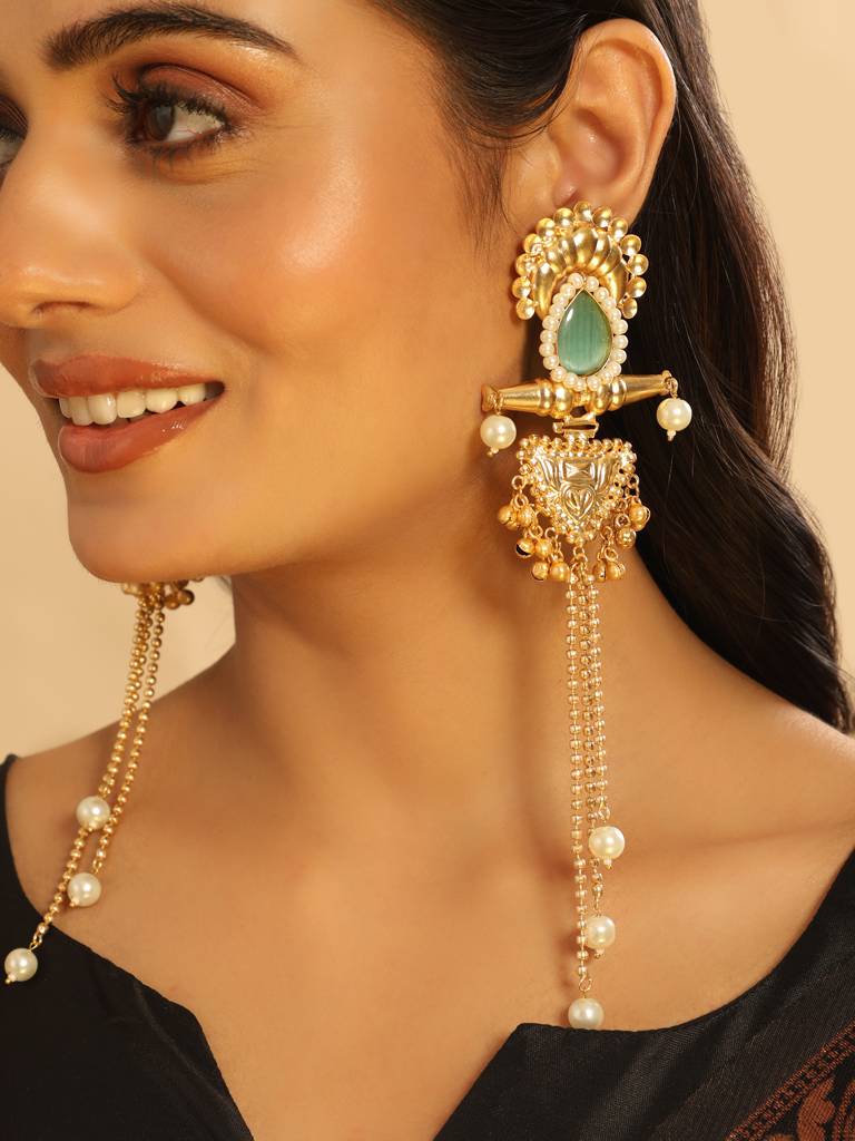 Serene Cascade Dangler Earrings : YI24A0440E