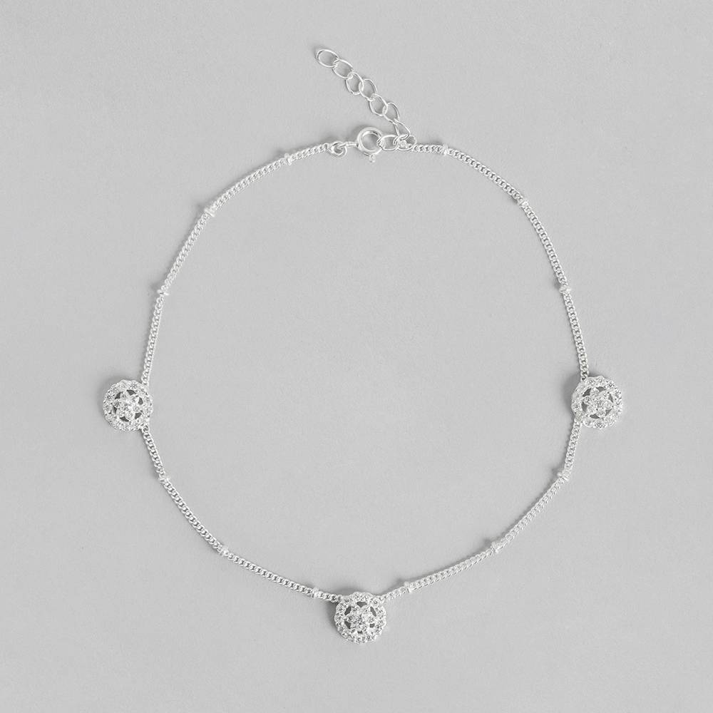 Silver 92.5 Single Circle Anklet : Silver 92.5 Single Circle Anklet : Silver 92.5 Single Circle Anklet : Z125SG002N058