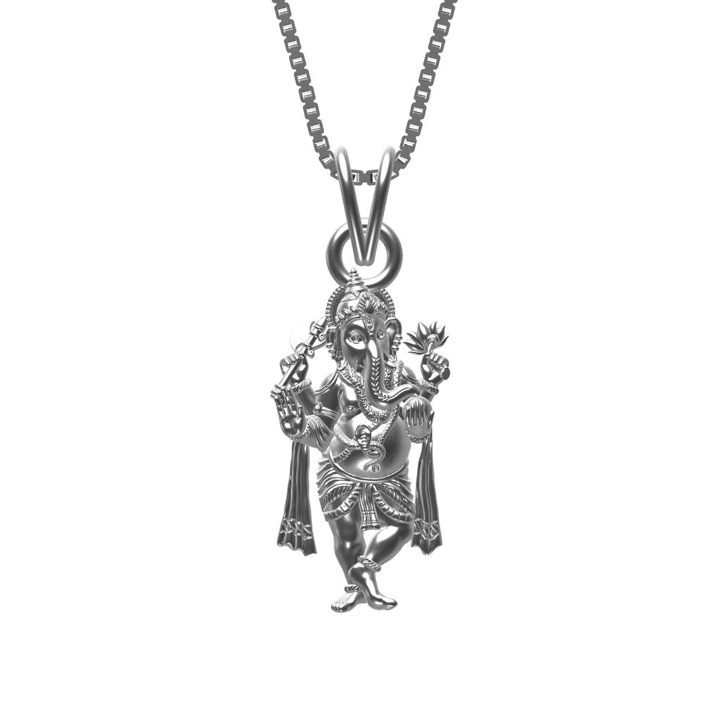 Silver God Ganesh Avtar Pendant : ZLGDP-1004