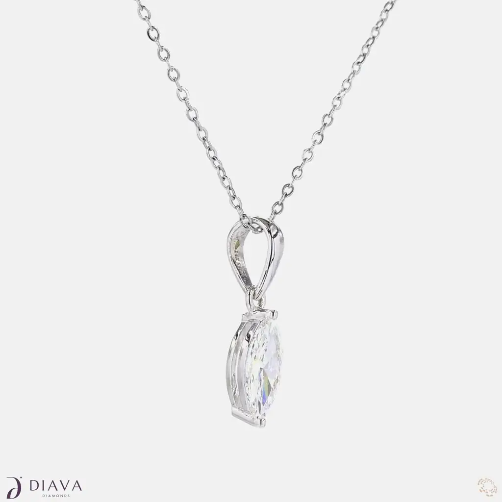 Classic Marquise Solitaire Pendant : ClassicMarquiseSolitairePendant