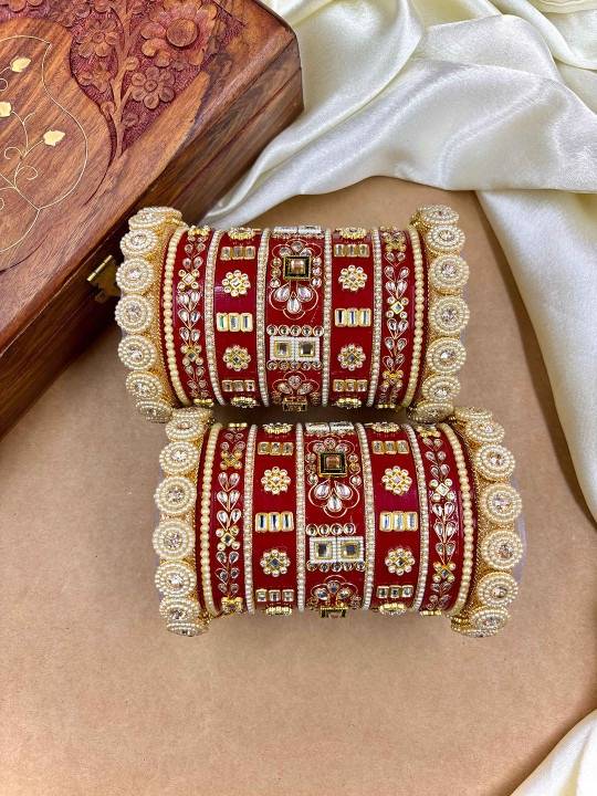 Rajwadi Bridal Chooda For Women – Wedding & Festive Bangles : HB-20-24