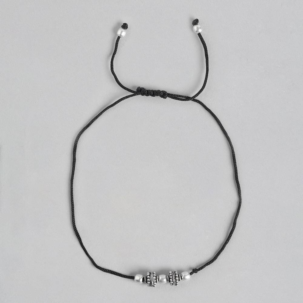 Tribal Beads Thread Silver Anklet : Tribal Beads Thread Silver Anklet : Tribal Beads Thread Silver Anklet : U080SO05LA03