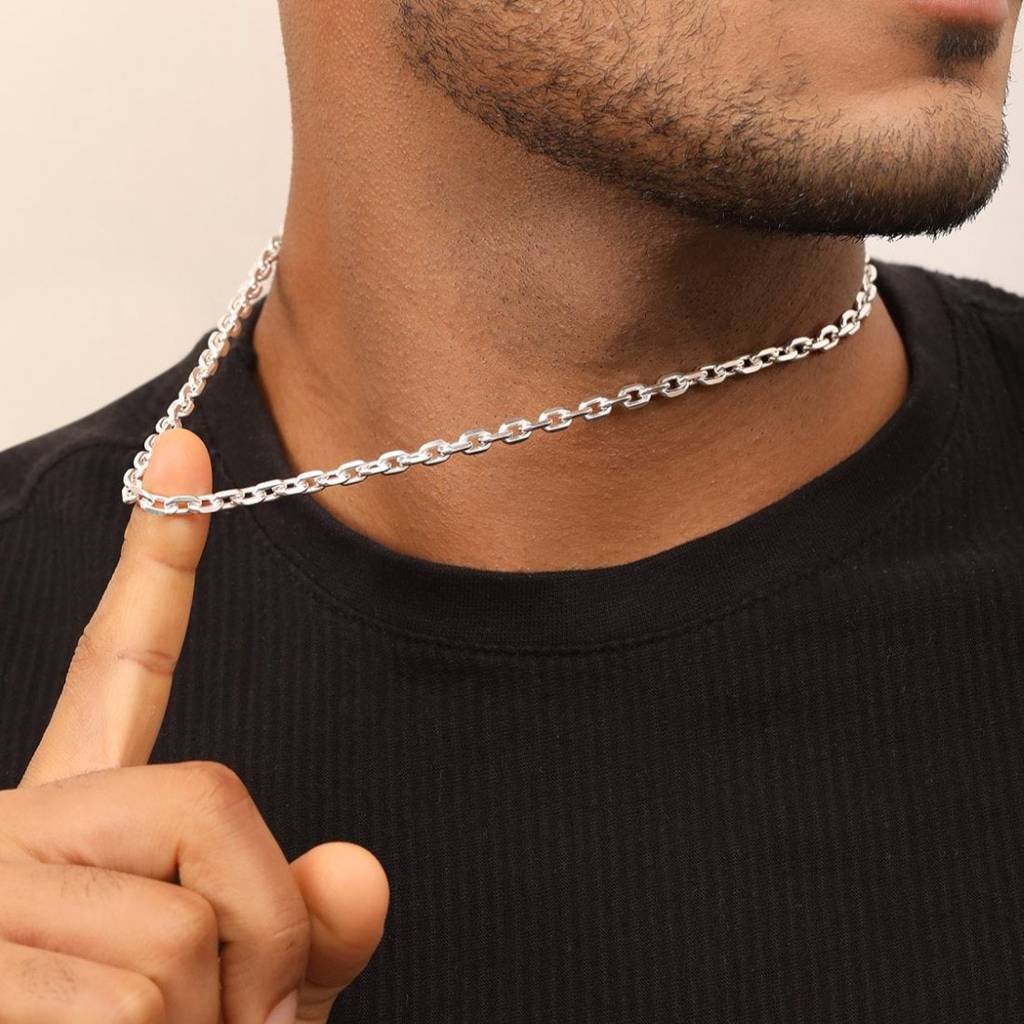 Masterpiece 925 Sterling Silver Men'S Link Chain : M-CH-10069-20-4-S