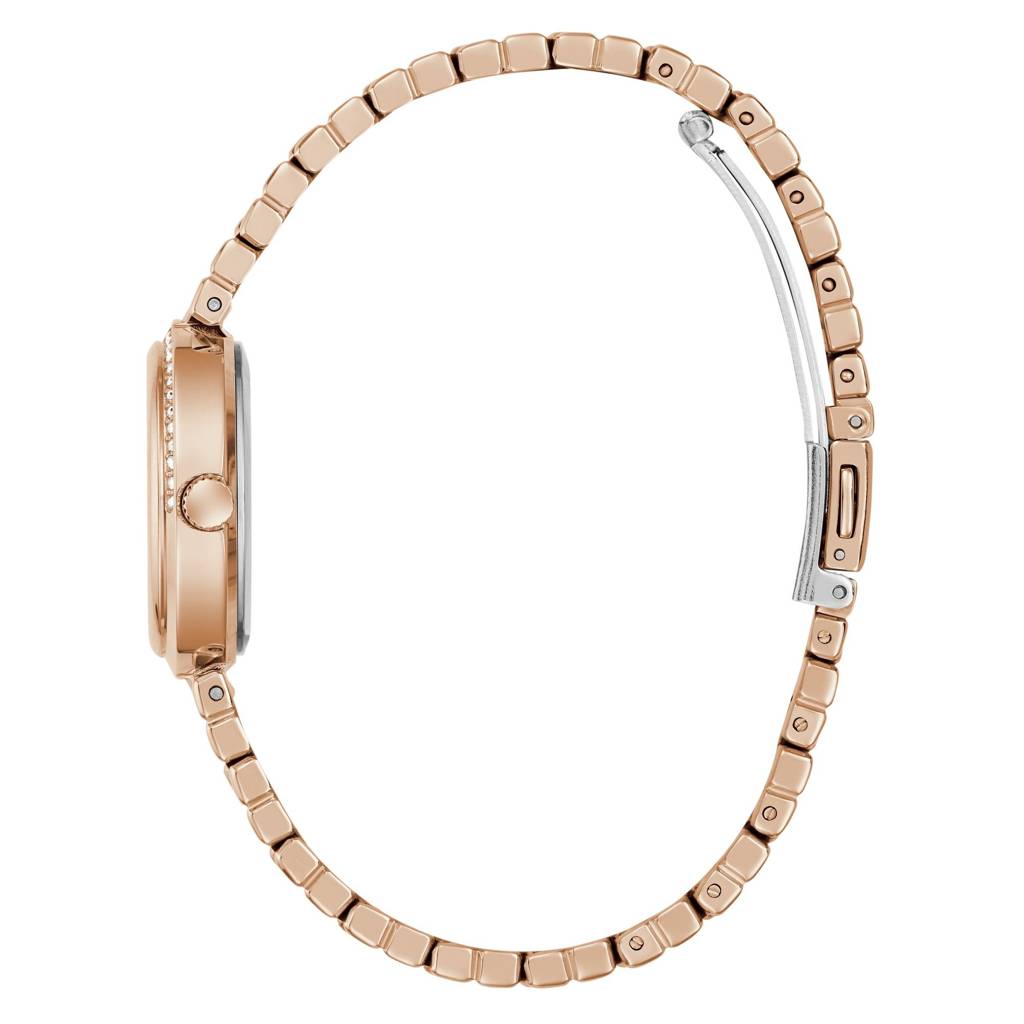 Guess Round 28Mm White Dial Analog Women Watch - Gw0930L3 : GW0930L3