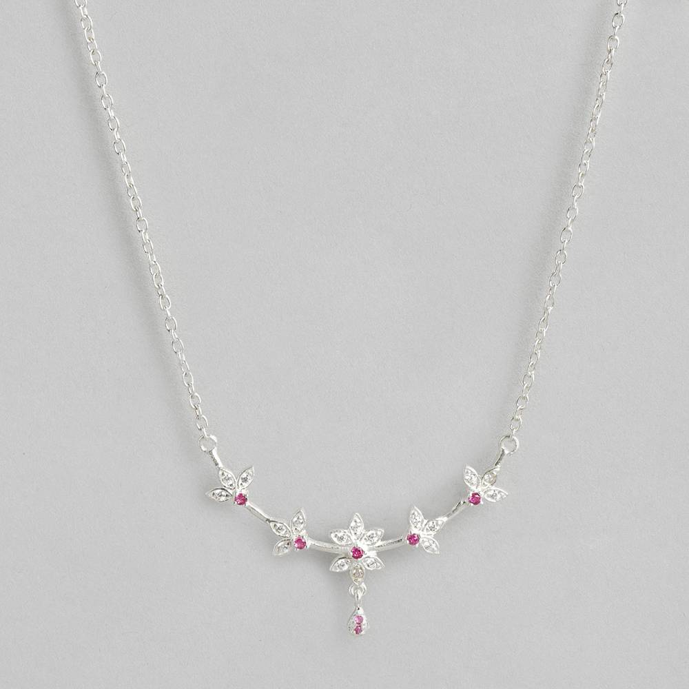 92.5 Cute Minimal Silver Necklace : 92.5 Cute Minimal Silver Necklace : Z125SG002N076