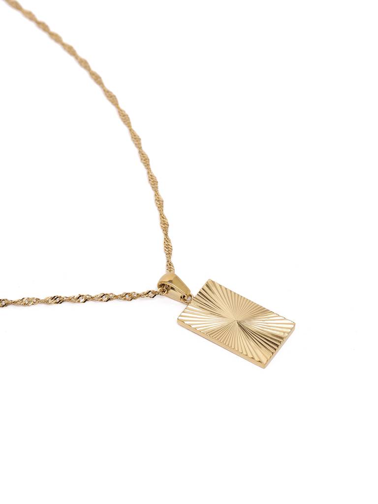 Sun Rays Rectangular Pendant : AVPE10020