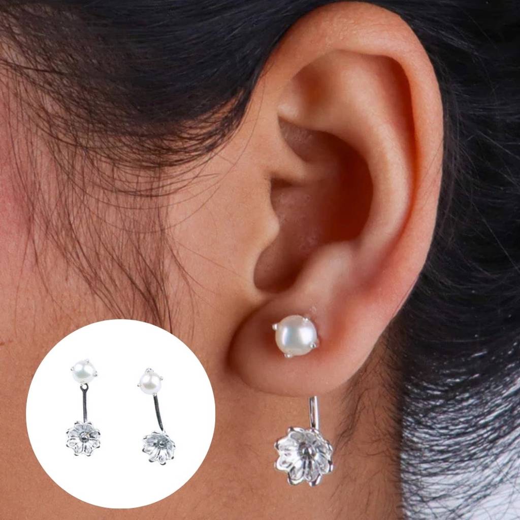 Pearl Flower Jacket Earring : Pearl_Flower_Jacket_Earring_Dec25