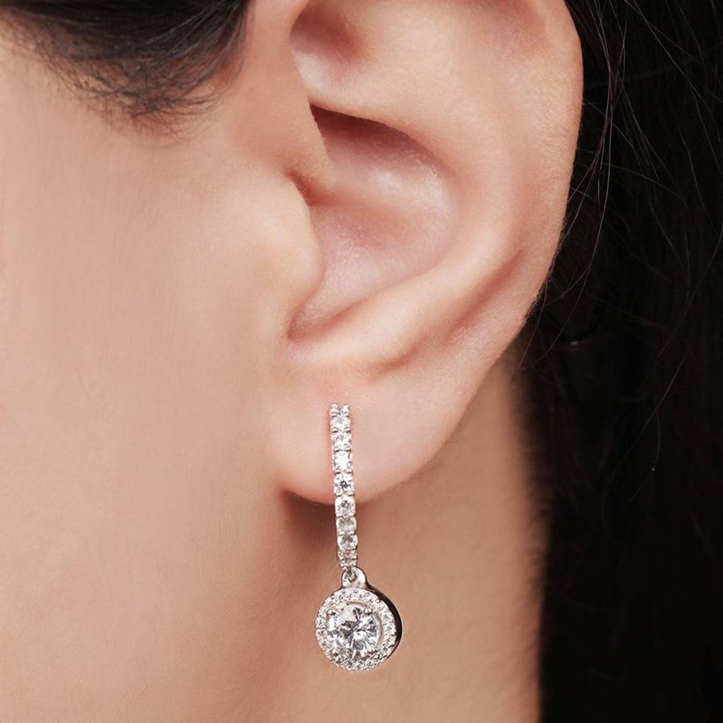 Sleek And Steller Silver Fish Hook 925 Silver Earrings : EAR-20067