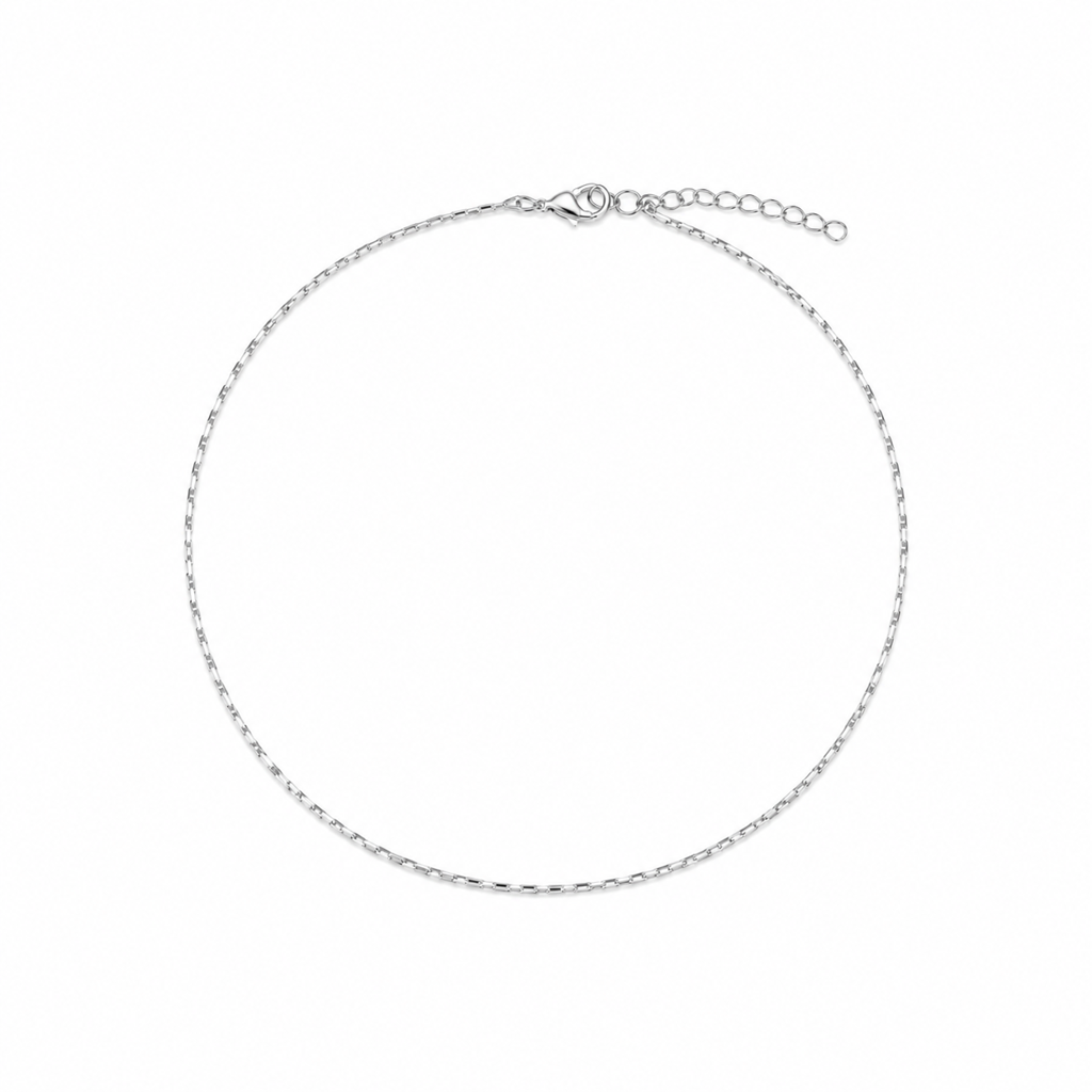 Silver Classic Chain Anklet : AN03255