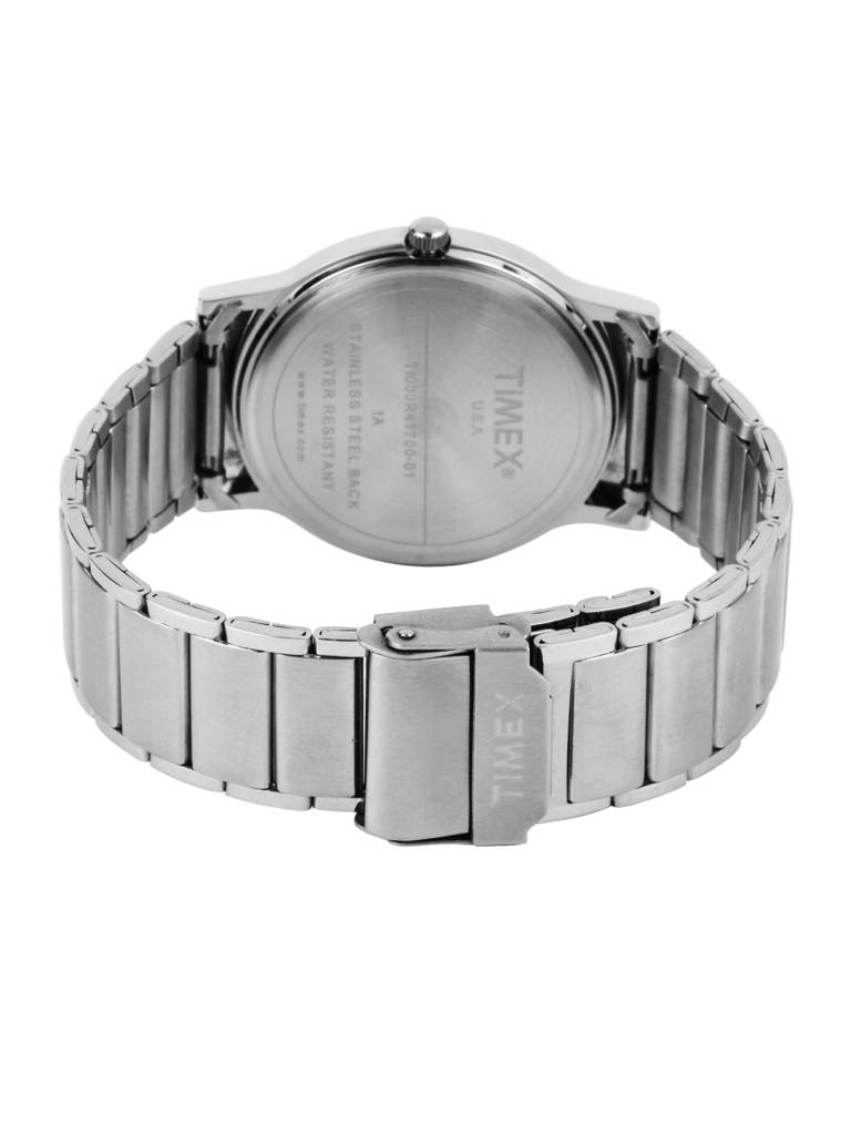 Timex Round 39Mm Silver Dial Analog Men Watch - Ti000R41400 : TI000R41400