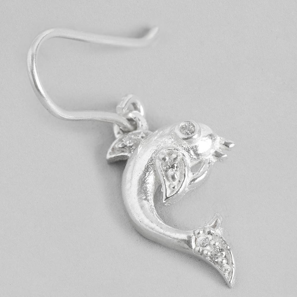 92.5 Silver Fish Earring : 92.5 Silver Fish Earring : 92.5 Silver Fish Earring : U125SG002E0594