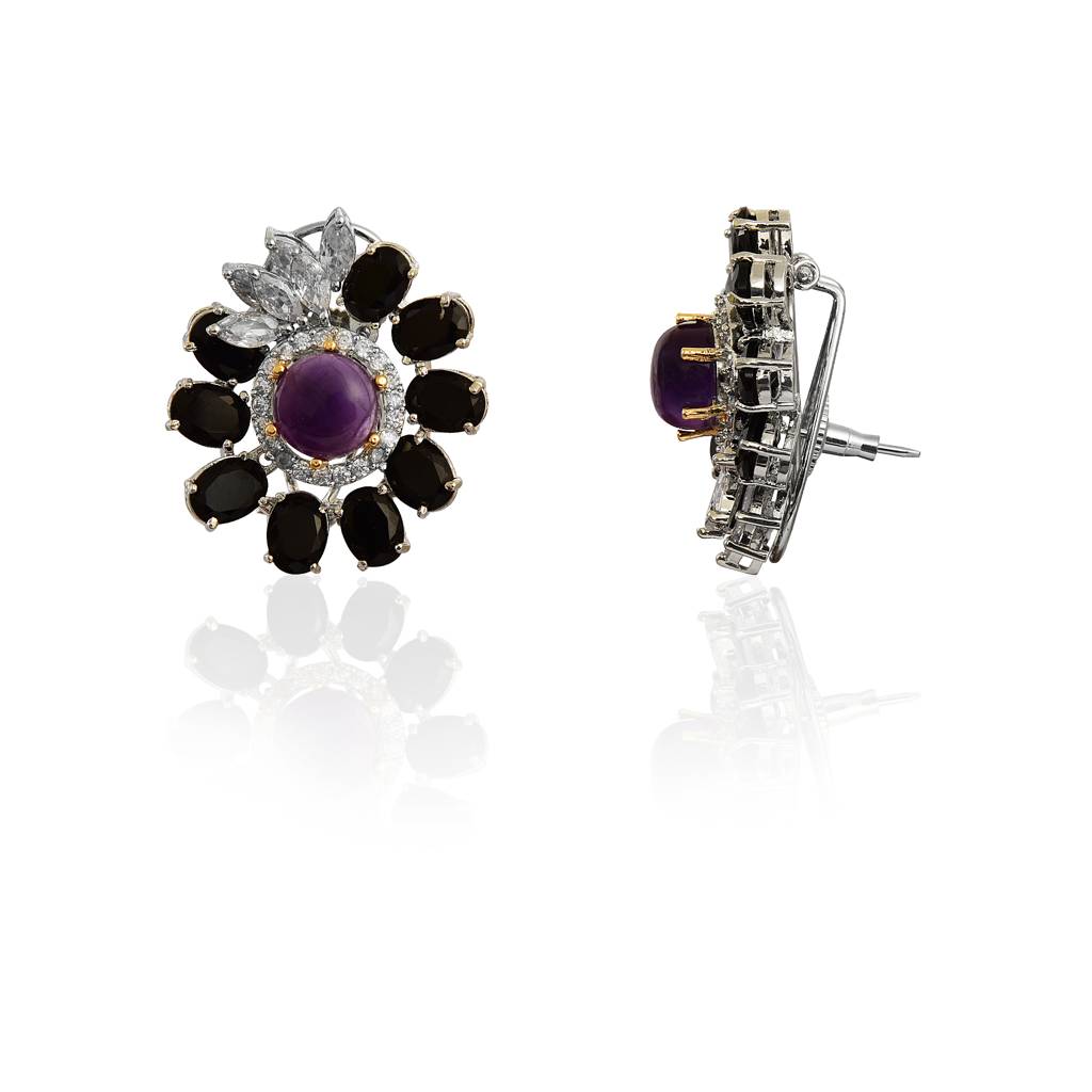 Cocktail Flower Earring : IE894B