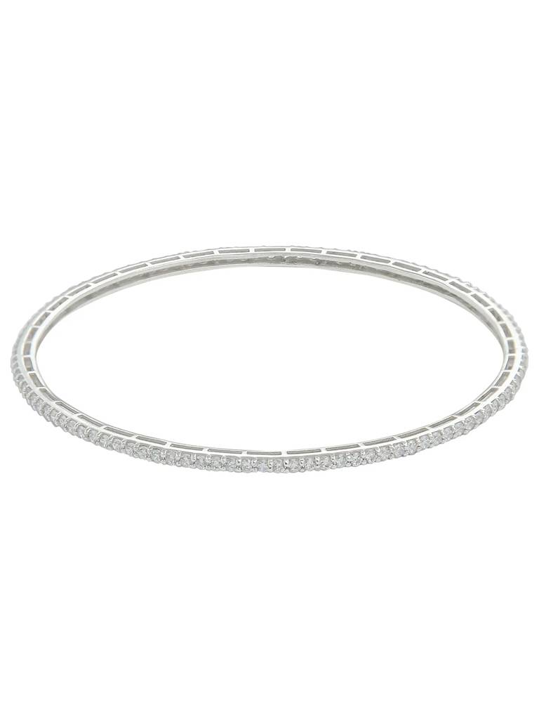 Silver Zircon Bangle : U080SG008LB0737