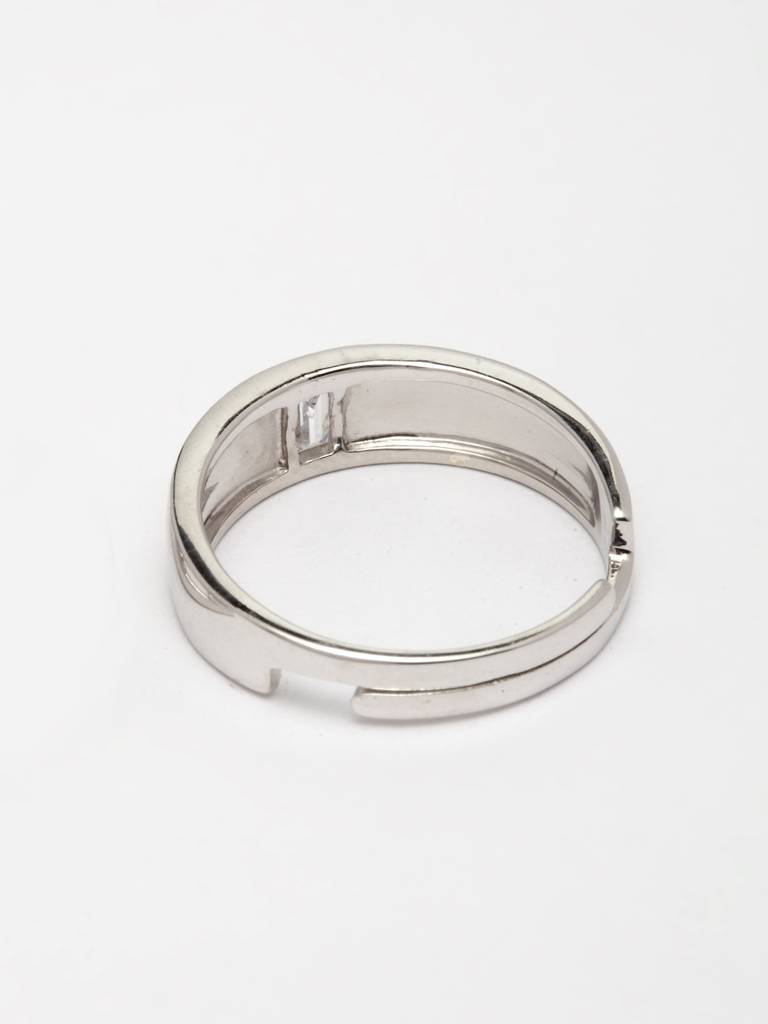 Pure 925 Sterling Silver Franco Adjustable Ring Gift For Men And Boys : CSCPLR1_M