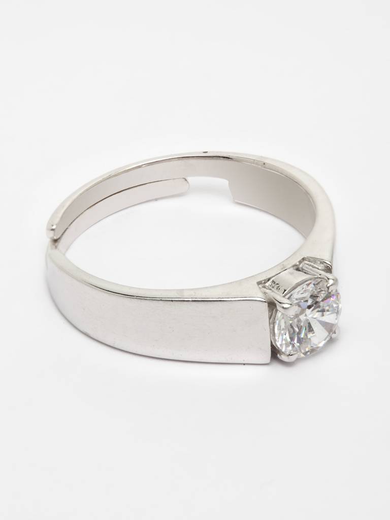 Pure 925 Sterling Silver Luca Adjustable Ring Gift For Men And Boys : CSCPLR2_M