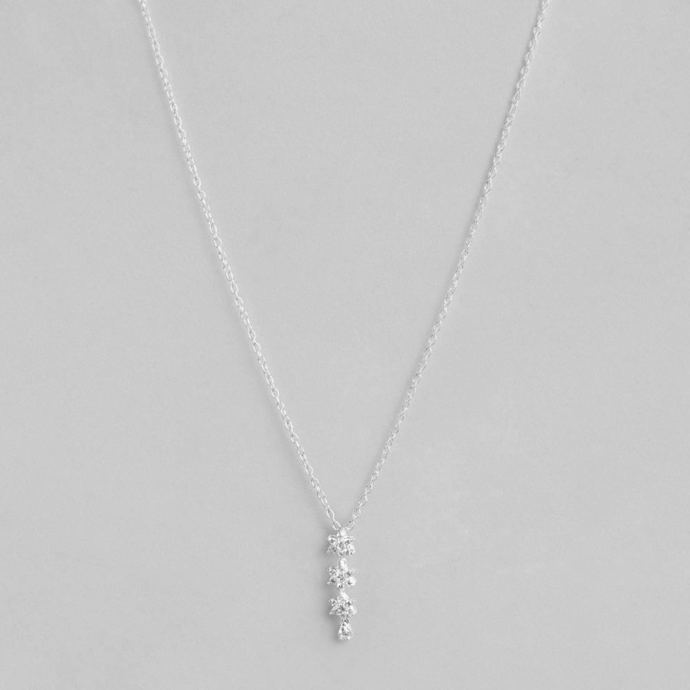 Silver Star Sparkle Necklace : Silver Star Sparkle Necklace : Z125SG002N050