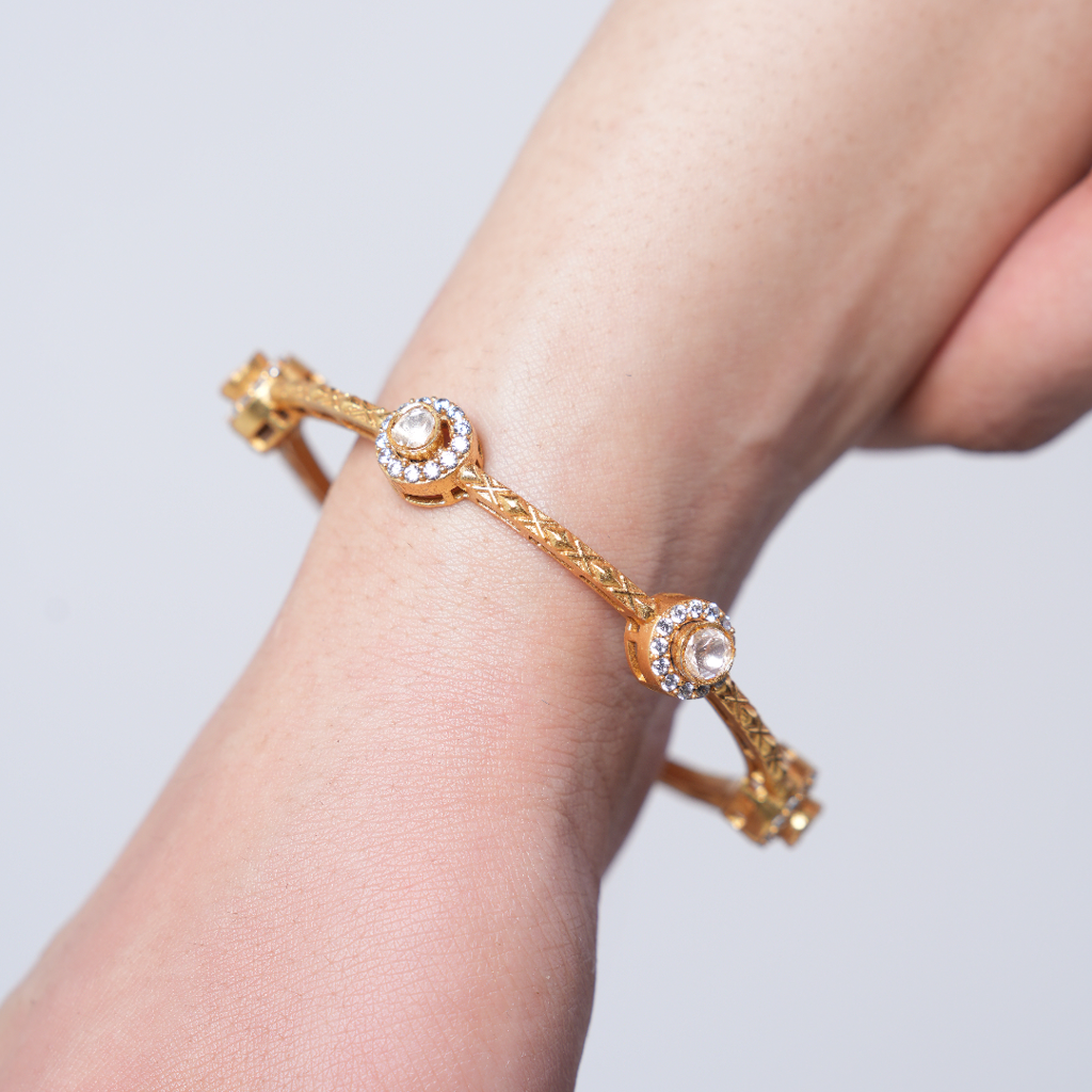 Sleek Premium Moissanite Bangles (2.4) : CAO0001MPS