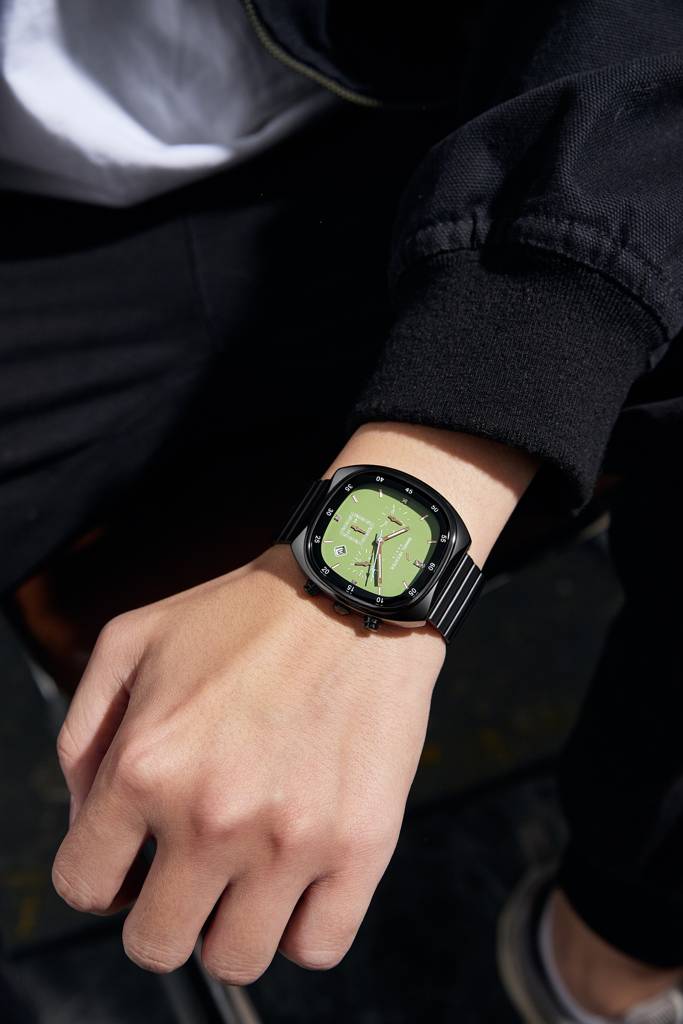 Daniel Hechter Paris Bercy Collection Modern Multi Functional Watch For Men With Square Dial And Stainless Steel  : DHM1001-22