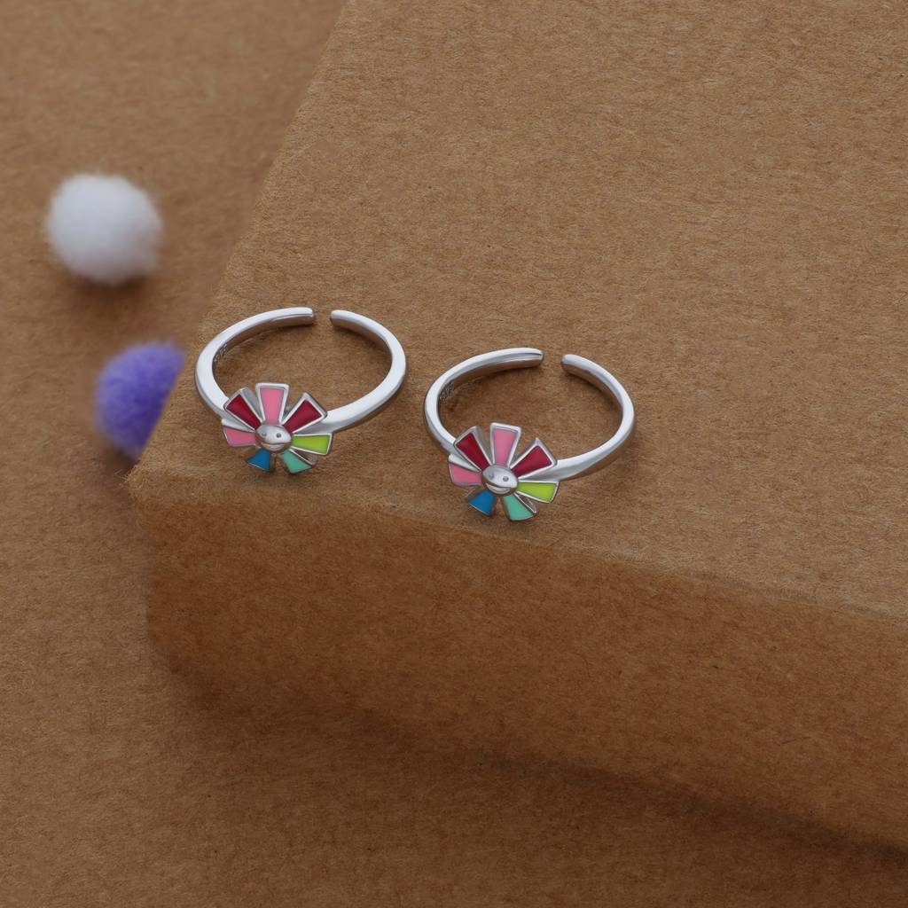 925 Silver Fancy Toe Ring : TR-FT-RH-P-155-P