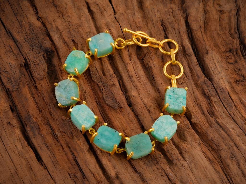 Uncut Amazonite Bracelet : NAGB06
