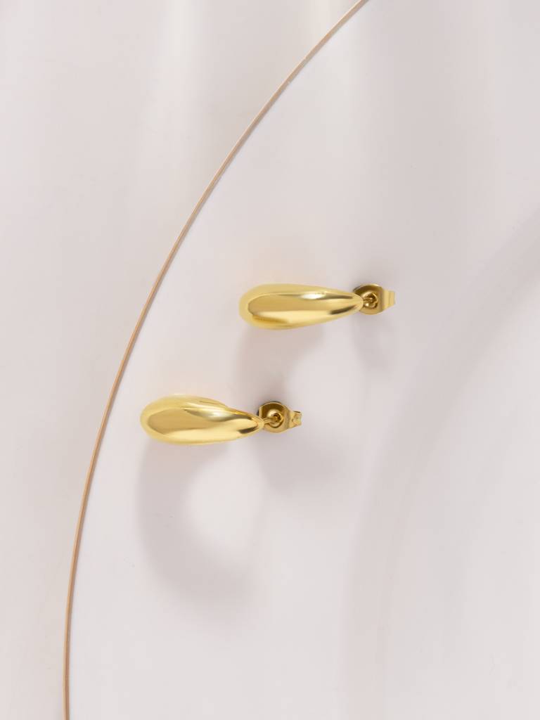 Solid Half U Hoop Earrings For Women - Waterproof & Anti-Tarnish : ER0660