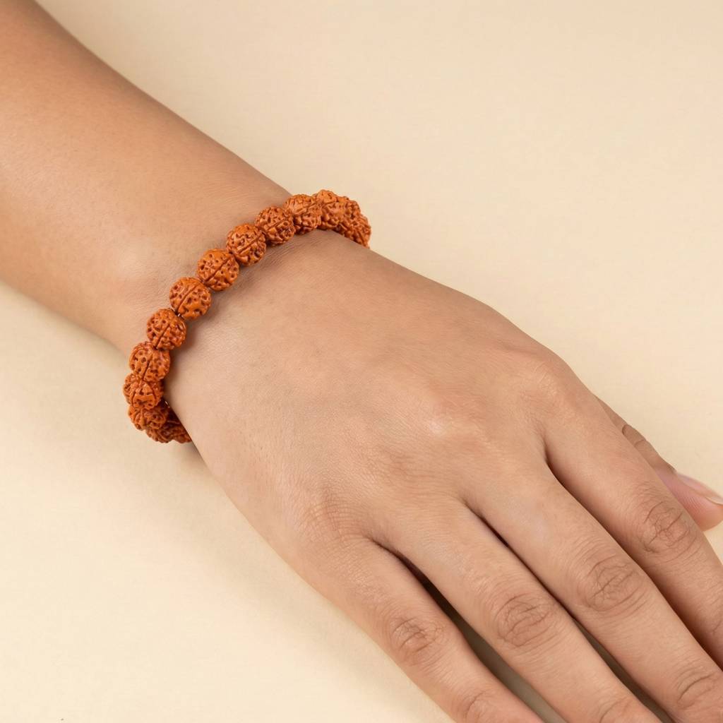 Natural Rudraksha Bracelet : IS-BR-ST-1136