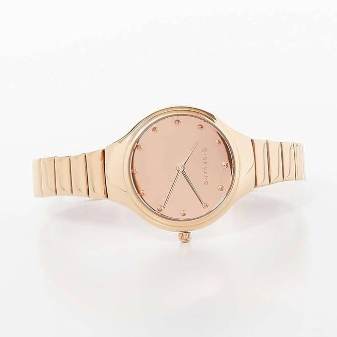 Giordano Wrist Watch For Women Stylish Stainless Steel Strap | 3 Hand Mechanism Analog Watch - Gz-60031-66 : GZ-60031-66