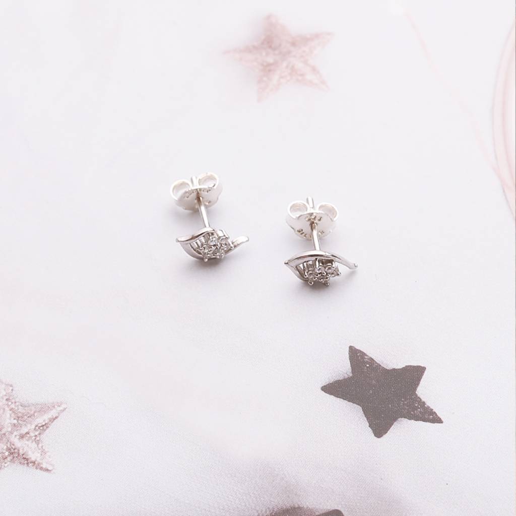 Iski Uski 925 Sterling Silver Swizzle Drop Earrings
