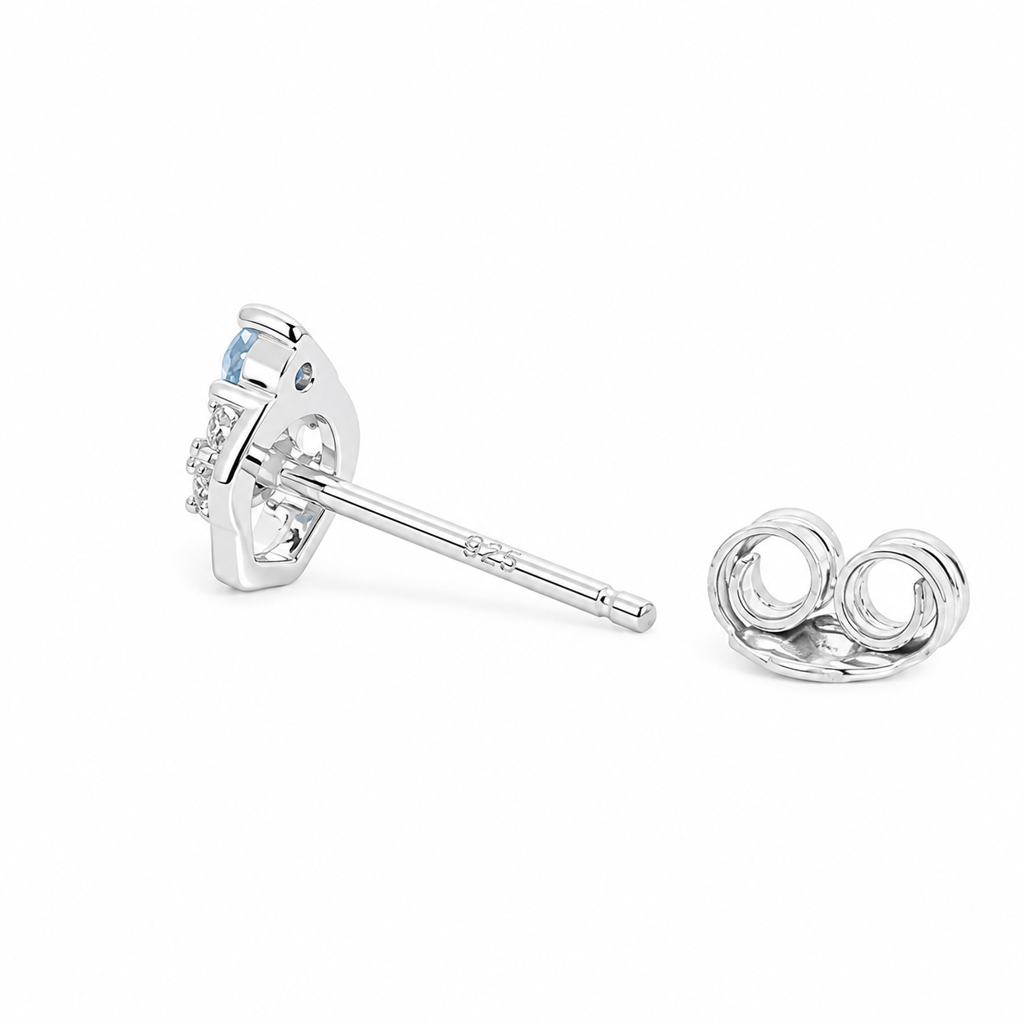 Silver Sweet Scoop Stud Earrings : WER00060