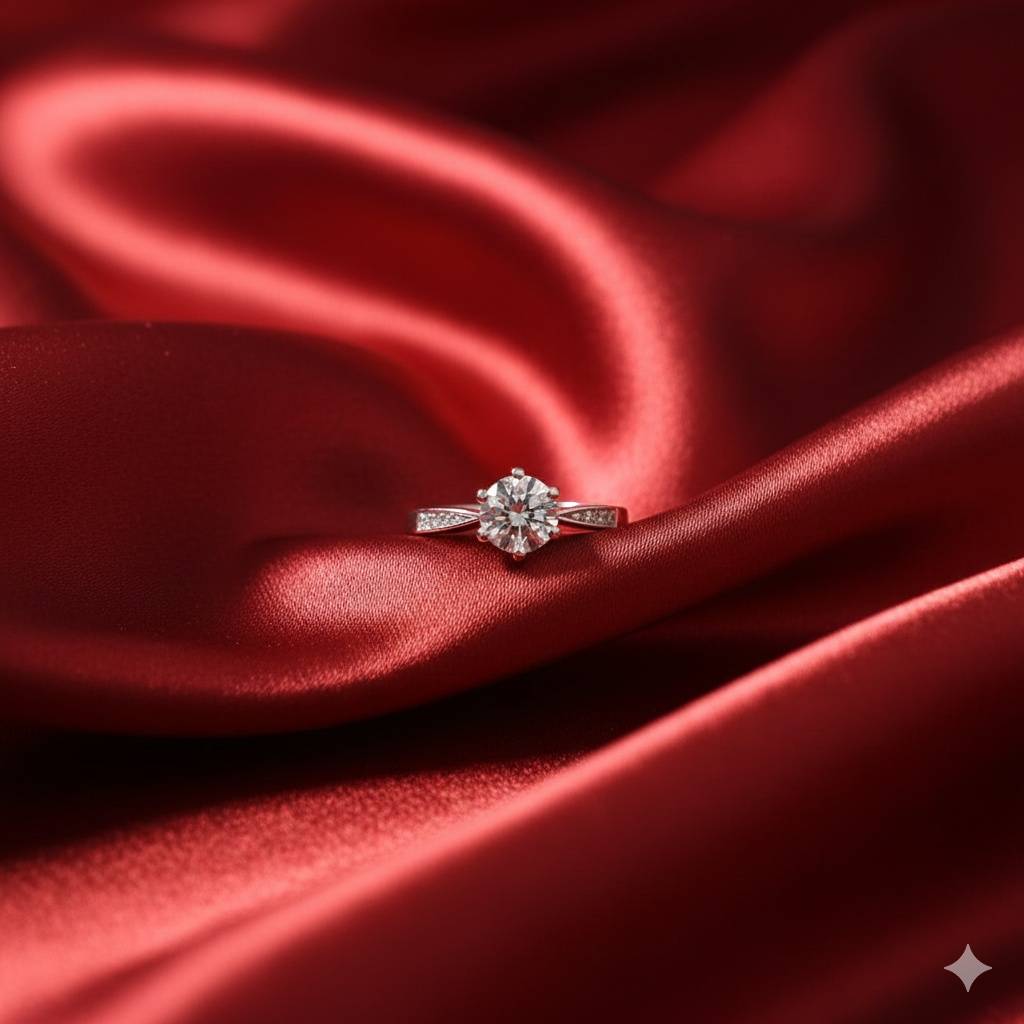 925 Pure Silver Single Solitaire Ring-Lr1254 : LR1254