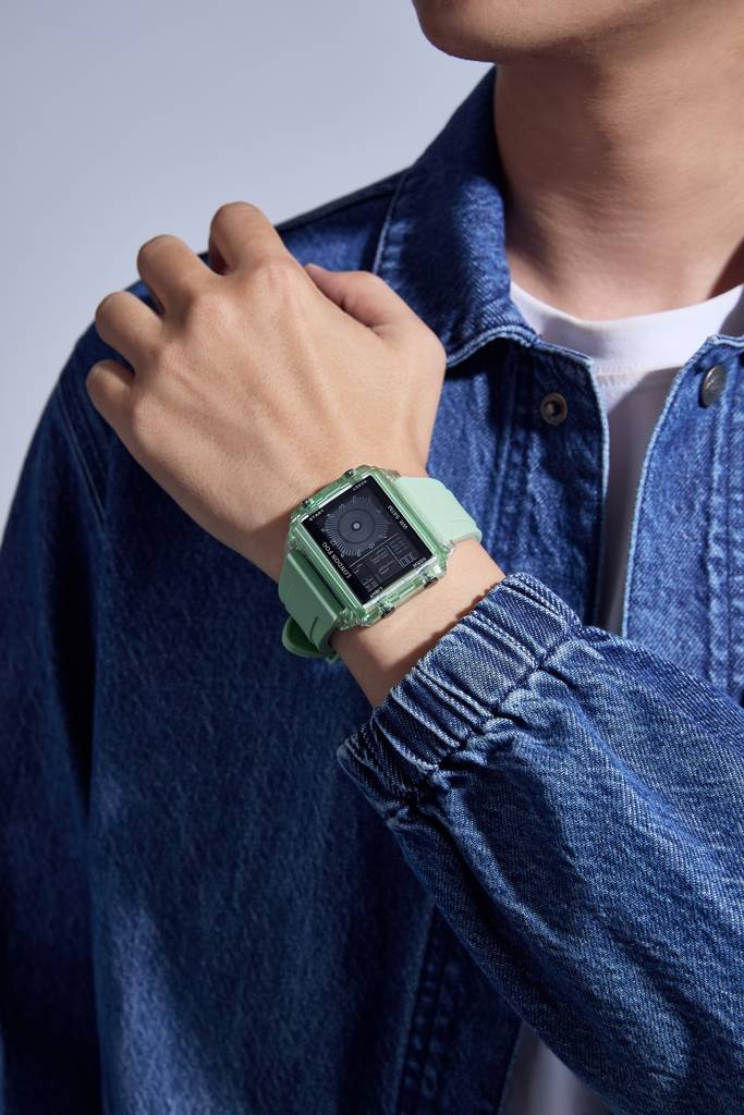 Analog-Digital Quartz Watch For Men With Square Dial, Day-Date Display, Silicone Strap And Water Resistance : LFM10015-03
