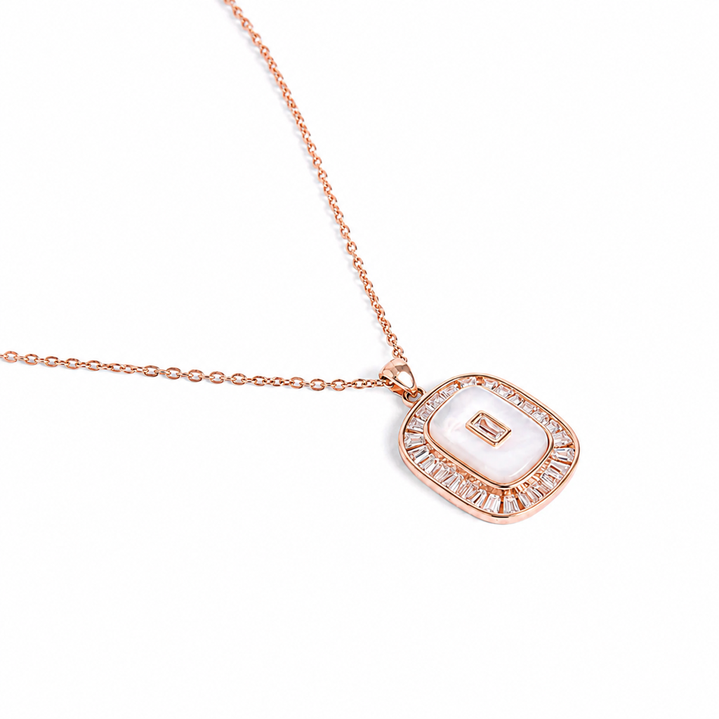 925 Silver Classic Mother-Of-Pearl Jewelry Set : WPEC00008
