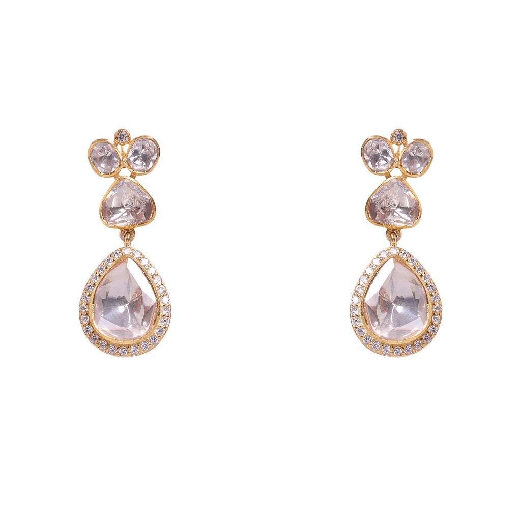 Moissanite Polki Necklace Set 2 : PJ106